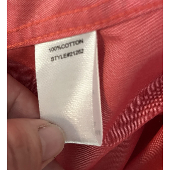 TravelSmith Women's Long Sleeve Pink Button-up Shirt 18 P Classic Preppy Capsule - Picture 9 of 11